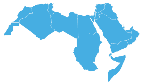 خريطة العالم العربي Png - Kharita Blog